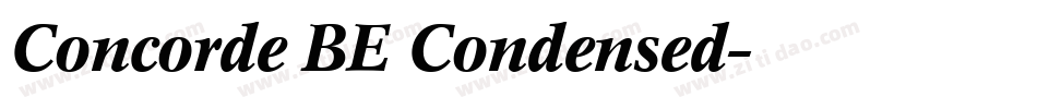 Concorde BE Condensed字体转换